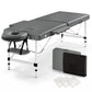 Massage Table 55cm Portable 2-Fold Aluminium Beauty Bed - Grey