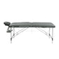 Massage Table 55cm Portable 2-Fold Aluminium Beauty Bed - Grey