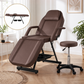 Zenses Massage Table Adjustable Salon Bed Chair 3-Fold Brown