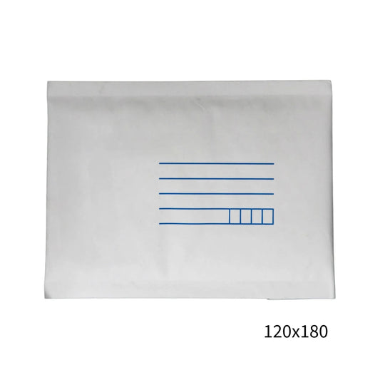 120x180mm White Padded Envelope with Printed Address Lines 100 Pack