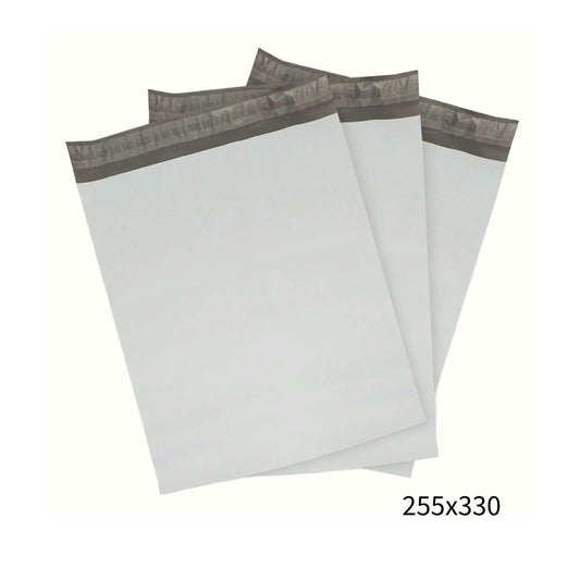 255x330mm White Poly Mailer – Self-Sealing Shipping Bag 100 Pack