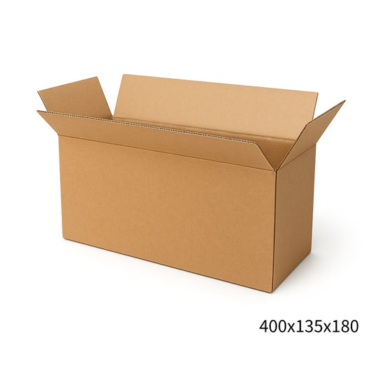 400x135x180mm Brown Mailing Box – Durable Cardboard Carton 20 Pack