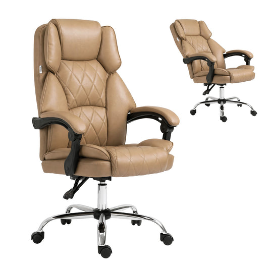 Executive Office Chair Leather Recliner - Espresso