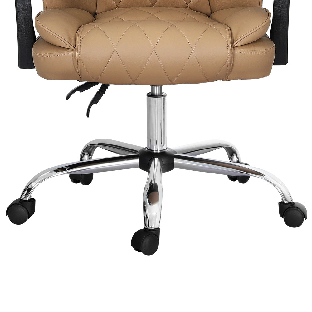 Executive Office Chair Leather Recliner - Espresso