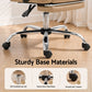 Executive Office Chair Leather with Footrest - Espresso