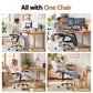 Executive Office Chair Leather Recliner - White