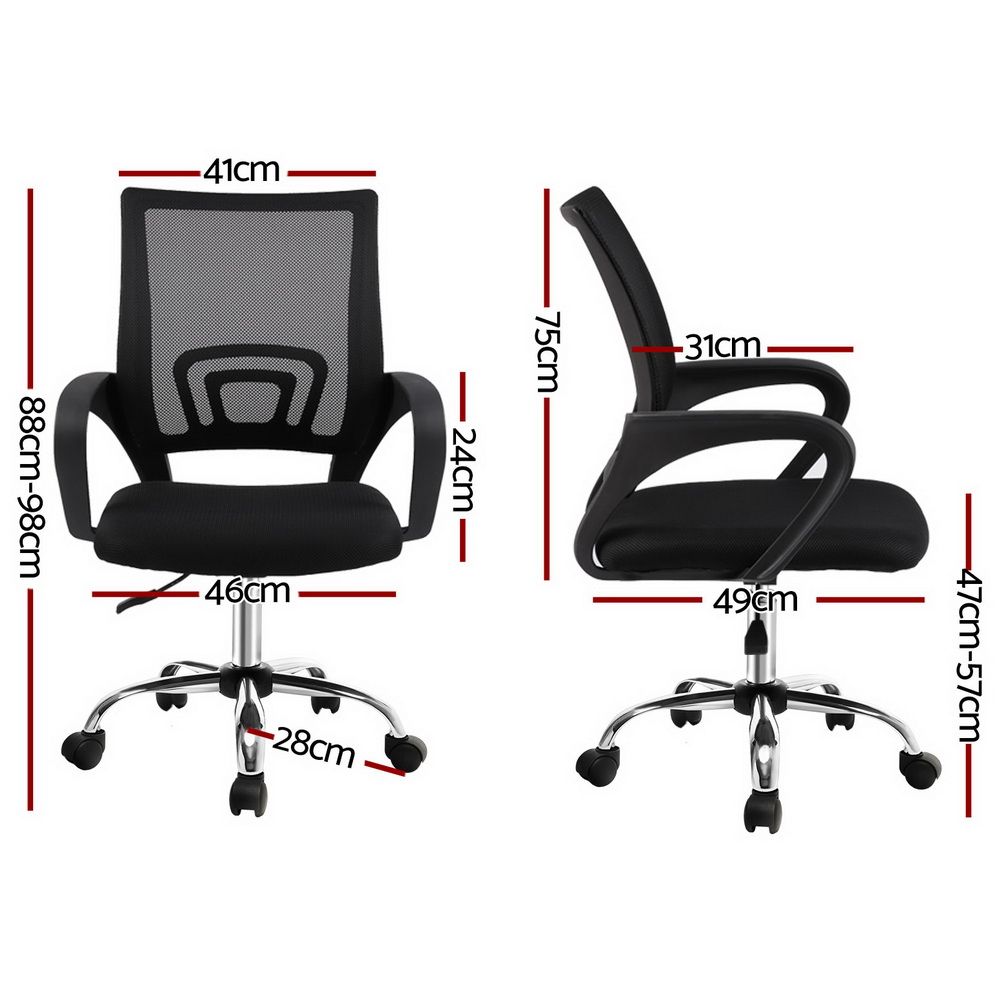 Office Chair Gaming Chair Computer Mesh Chairs Executive Mid Back Black