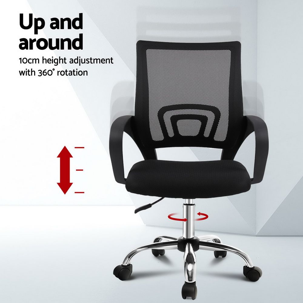 Office Chair Gaming Chair Computer Mesh Chairs Executive Mid Back Black