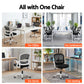 Office Chair Mesh Computer Desk Work Study Gaming Mid Back - Black