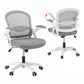 Office Chair Mesh Computer Desk Mid Back Work Home Study - Grey