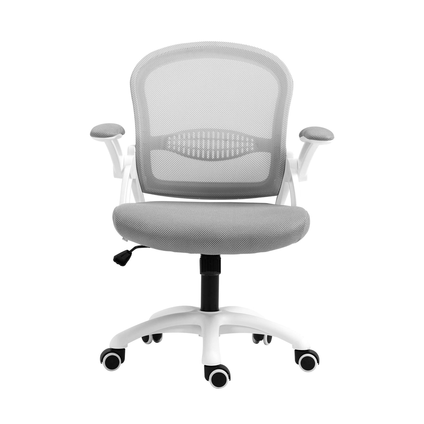 Office Chair Mesh Computer Desk Mid Back Work Home Study - Grey