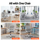 Office Chair Mesh Computer Desk Mid Back Work Home Study - Grey