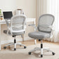 Office Chair Mesh Computer Desk Mid Back Work Home Study - Grey