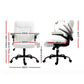 Executive Office Chair Mid Back - White