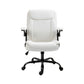 Executive Office Chair Mid Back - White