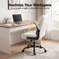 Executive Office Chair Mid Back - White