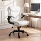 Executive Office Chair Mid Back - White