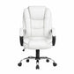 Office Gaming Chair Computer Executive PU Leather Seating - White