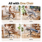 Office Gaming Chair Computer Executive PU Leather Seating - White