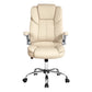 PU Leather Executive Office Desk Chair - Beige