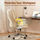 PU Leather Executive Office Desk Chair - Beige