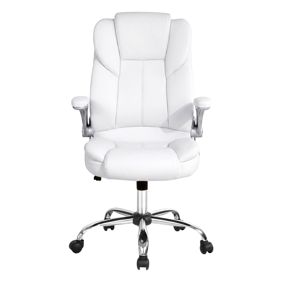 PU Leather Executive Office Desk Chair - White