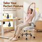 PU Leather Executive Office Desk Chair - White