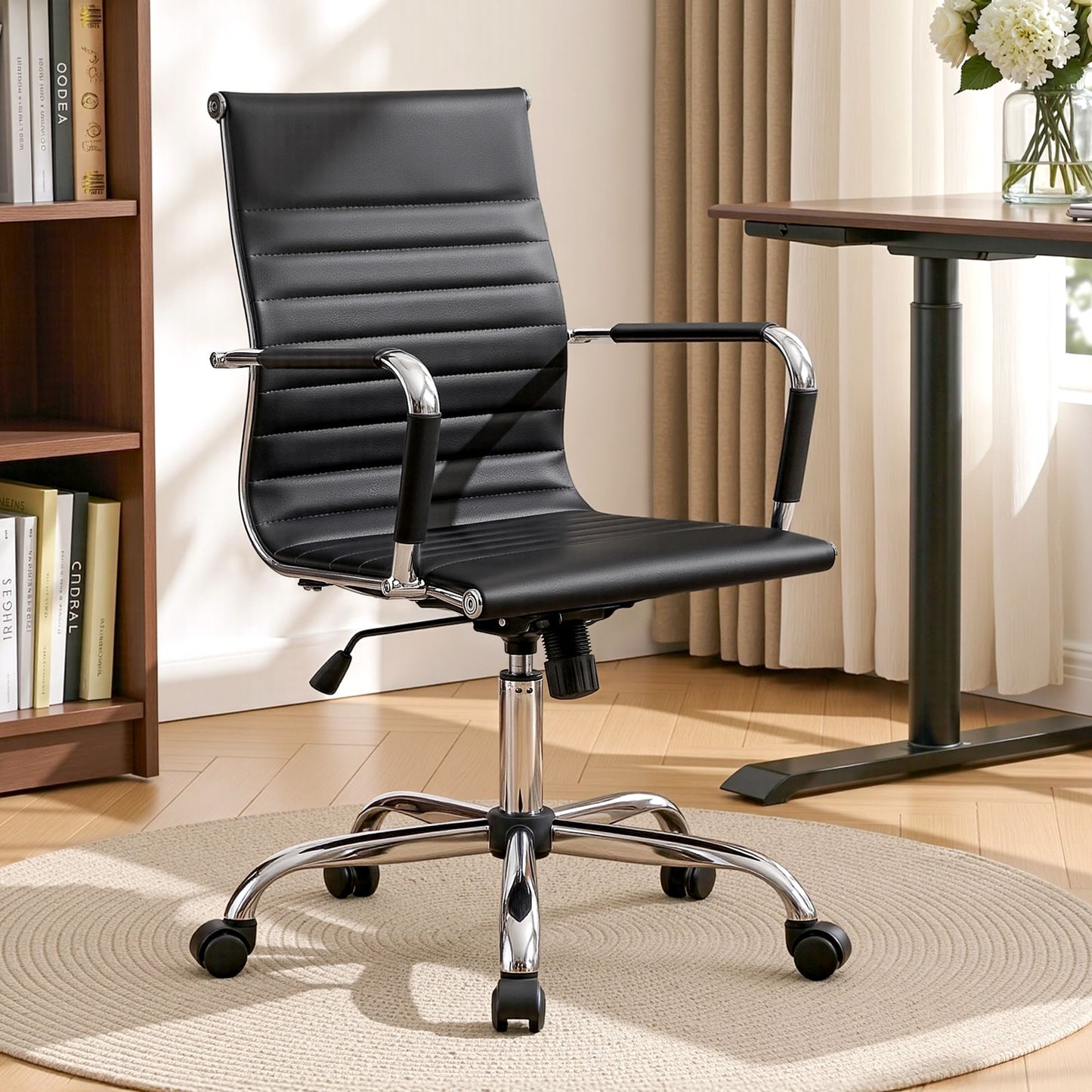 Black Gaming Office Chair Eamon Mid Back