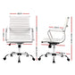 Gaming Office Chair Computer Desk with Chair Work Study White Mid