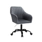 Office Chair Velvet Seat - Dark Grey