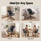 Office Chair Velvet Seat - Dark Grey