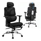 Ergonomic Office Chair with Footrest - Black