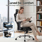 Ergonomic Office Chair with Footrest - Black
