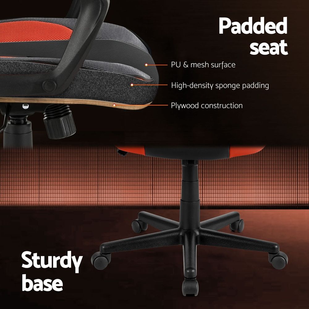 Gaming Office Chair Computer Executive Racing Chair High Back - Orange