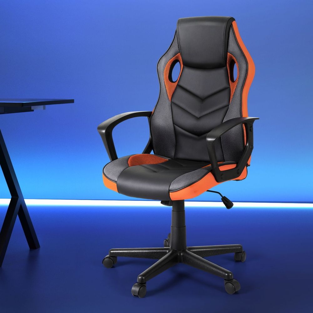 Gaming Office Chair Computer Executive Racing Chair High Back - Orange