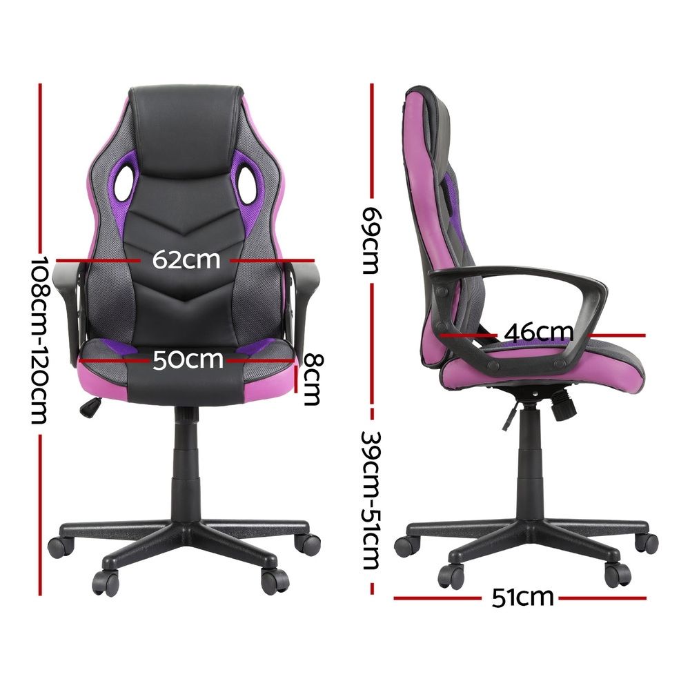 Gaming Office Chair Computer Chairs Purple