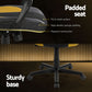 Gaming Office Chair Computer Executive Racing Chair High Back - Yellow