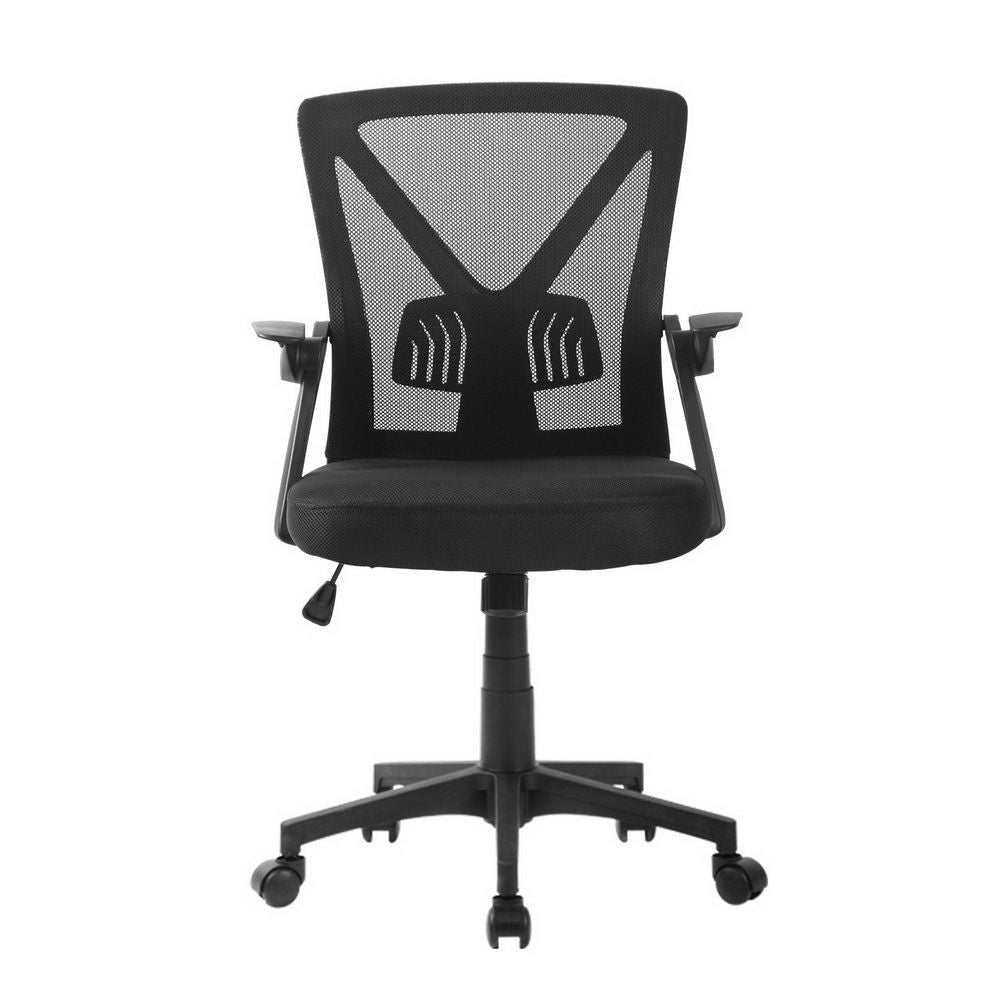 Gaming Office Chair Mesh Computer Chair Swivel Executive Mid-Back - Black