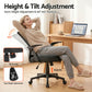 Gaming Office Chair Mesh Computer Chair Swivel Executive Mid-Back - Black