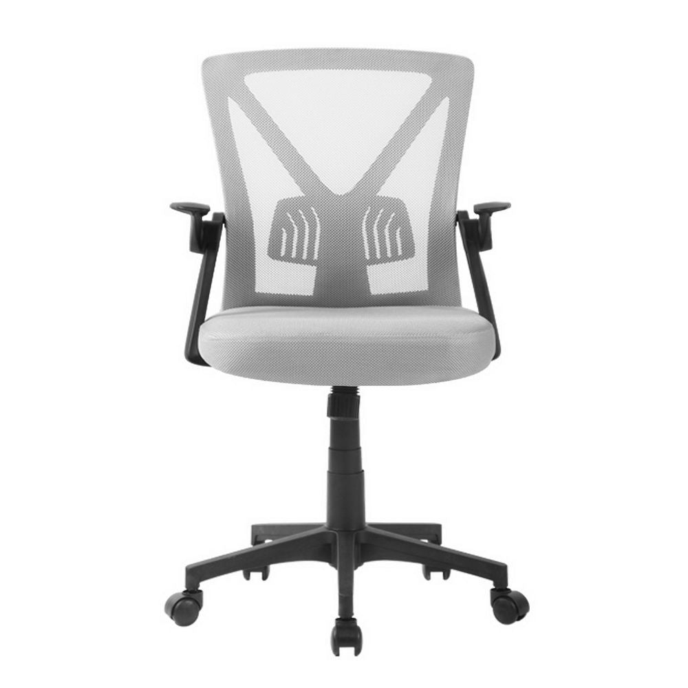 Office Chair Gaming Executive Computer Chair Study Mesh Seat Tilt - Grey