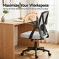 Office Chair Gaming Executive Computer Chair Study Mesh Seat Tilt - Grey