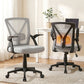 Office Chair Gaming Executive Computer Chair Study Mesh Seat Tilt - Grey