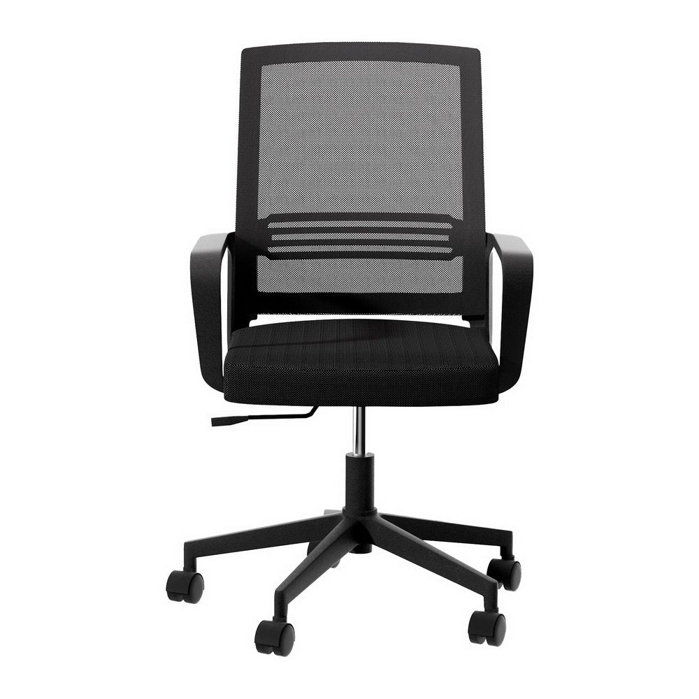 Mesh Office Chair Computer Gaming Desk Chair Work Study Mid Back - Black
