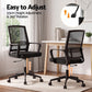 Mesh Office Chair Computer Gaming Desk Chair Work Study Mid Back - Black