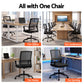 Mesh Office Chair Computer Gaming Desk Chair Work Study Mid Back - Black