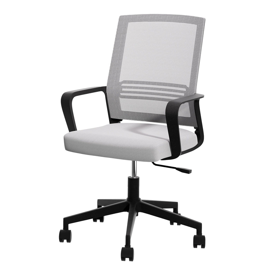 Mesh Office Chair Computer Gaming Desk Chair Work Study Mid Back - Grey