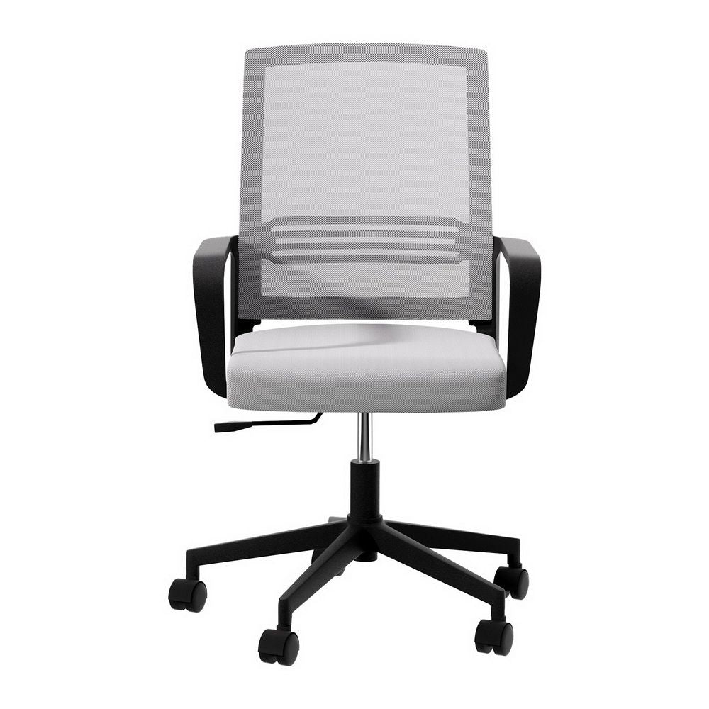 Mesh Office Chair Computer Gaming Desk Chair Work Study Mid Back - Grey