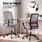 Mesh Office Chair Computer Gaming Desk Chair Work Study Mid Back - Grey