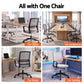 Mesh Office Chair Computer Gaming Desk Chair Work Study Mid Back - Grey