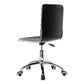 Office Chair Computer Desk Gaming Chair PU Leather Low Back - Black